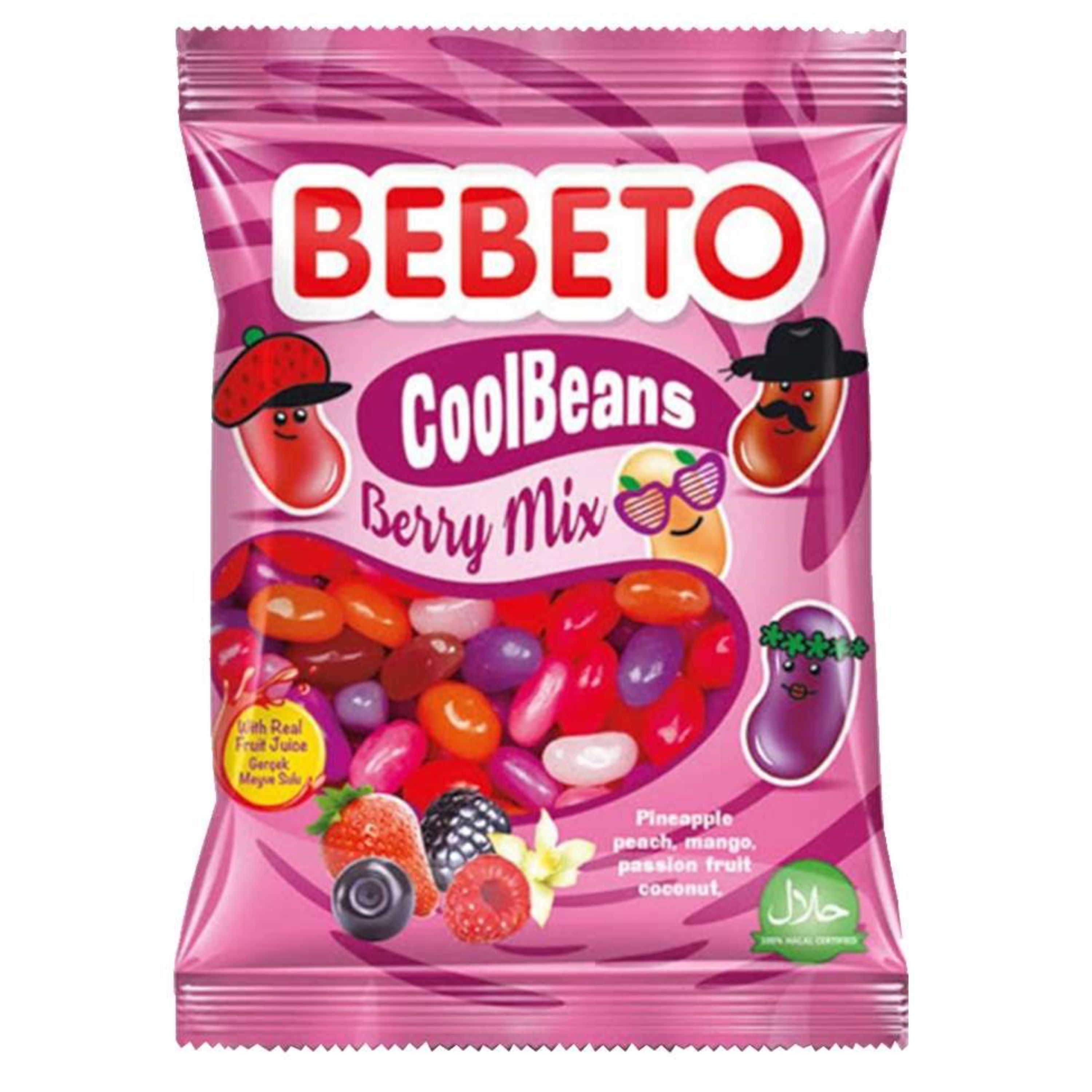 جیلی بیلی میوه های قرمز ببتو 60 گرم Bebeto cool beans Berry Mix