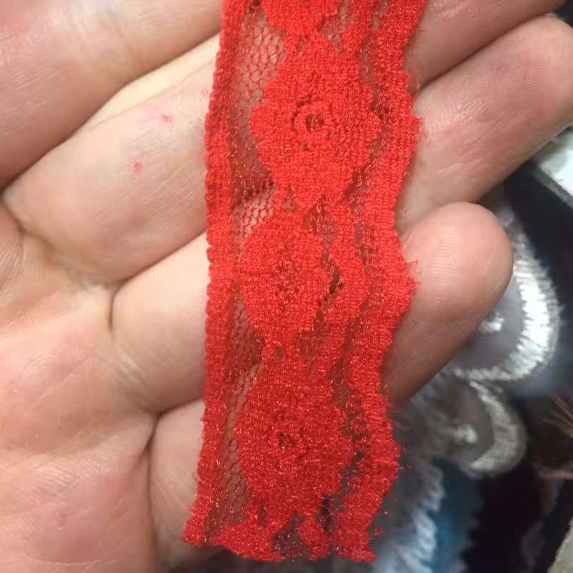 تور ظریف تایوانی باریک قرمز 1 متر