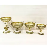 ست میوه خوری برنزی طرح گوزن