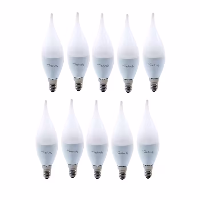 لامپ 7 وات پارس اروند الکتریک مدل اشکی پایه E14 بسته 10 عددی