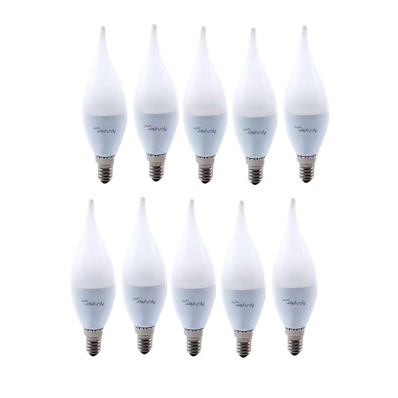 لامپ 7 وات پارس اروند الکتریک مدل اشکی پایه E14 بسته 10 عددی