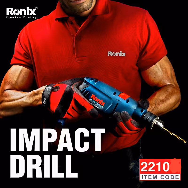 دریل810وات13 میلی متر3نظام آچاری رونیکس و گارانتی طلایی 12ماهه رونیکس و بن تخفیف خرید