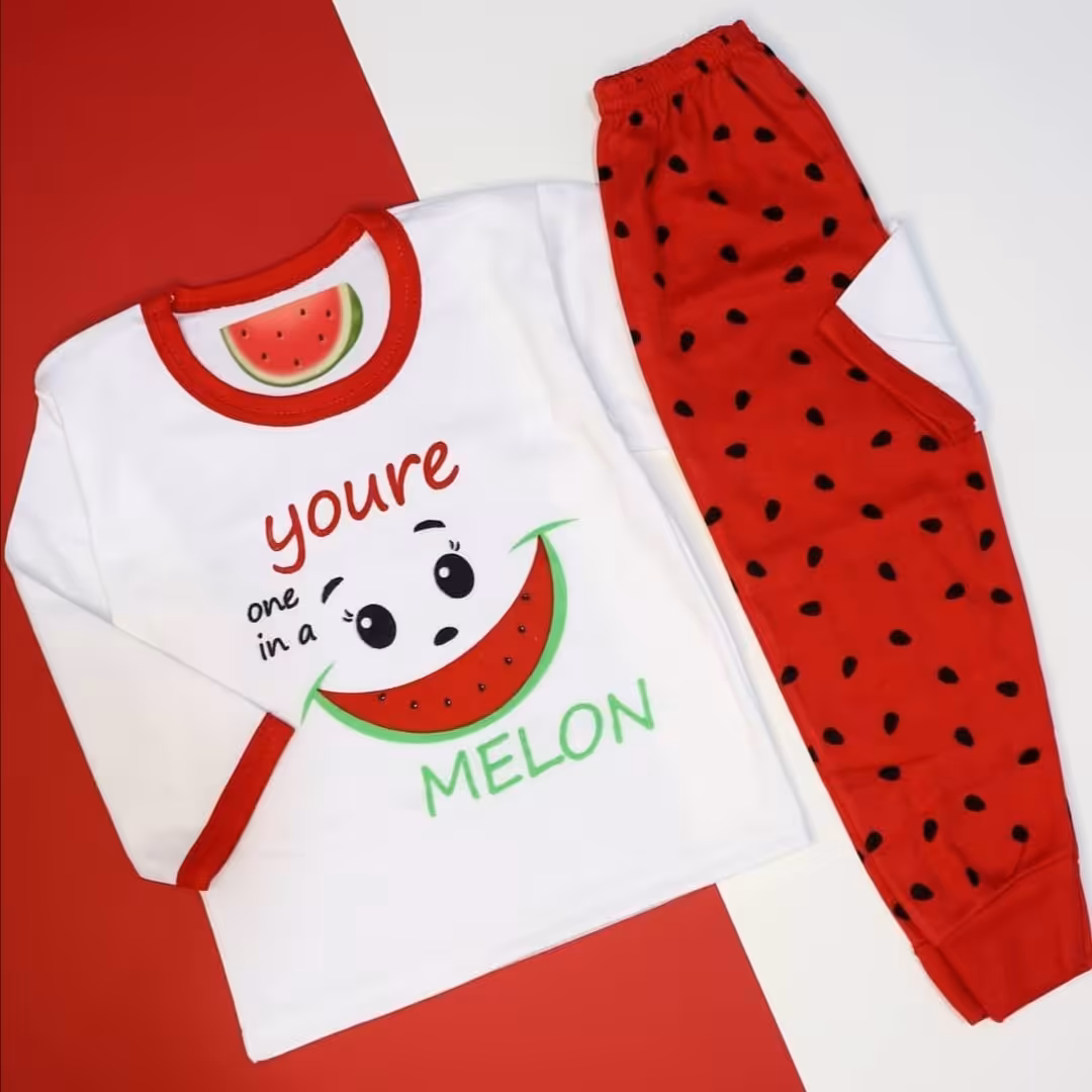 بلوزشلوار یلدایی/ پنبه پلی استر/ سایز 4و5و6