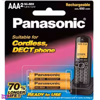 باتری نیم قلمی شارژی تلفن بی سیم پاناسونیک مدل BK-4LDAW/2BT