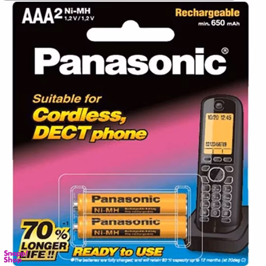 باتری نیم قلمی شارژی تلفن بی سیم پاناسونیک مدل BK-4LDAW/2BT