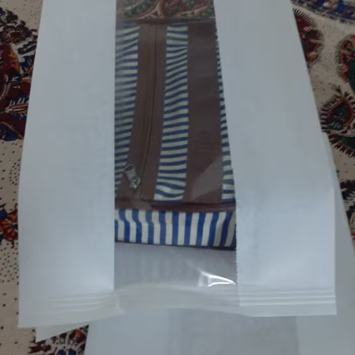 پاکت وسط پنجره سفید سایز  15x30 بسته 30 عددی