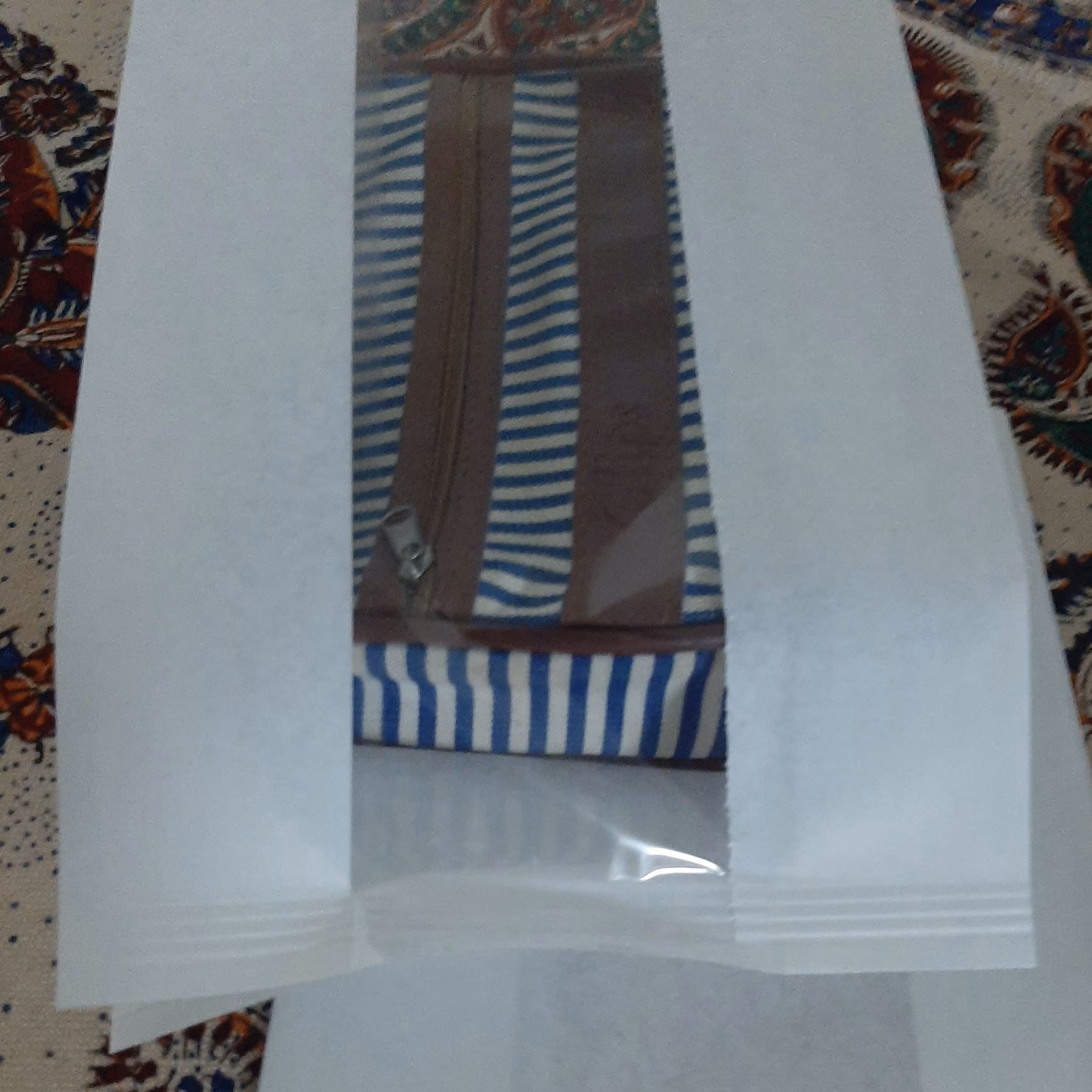 پاکت وسط پنجره سفید سایز  15x30 بسته 30 عددی