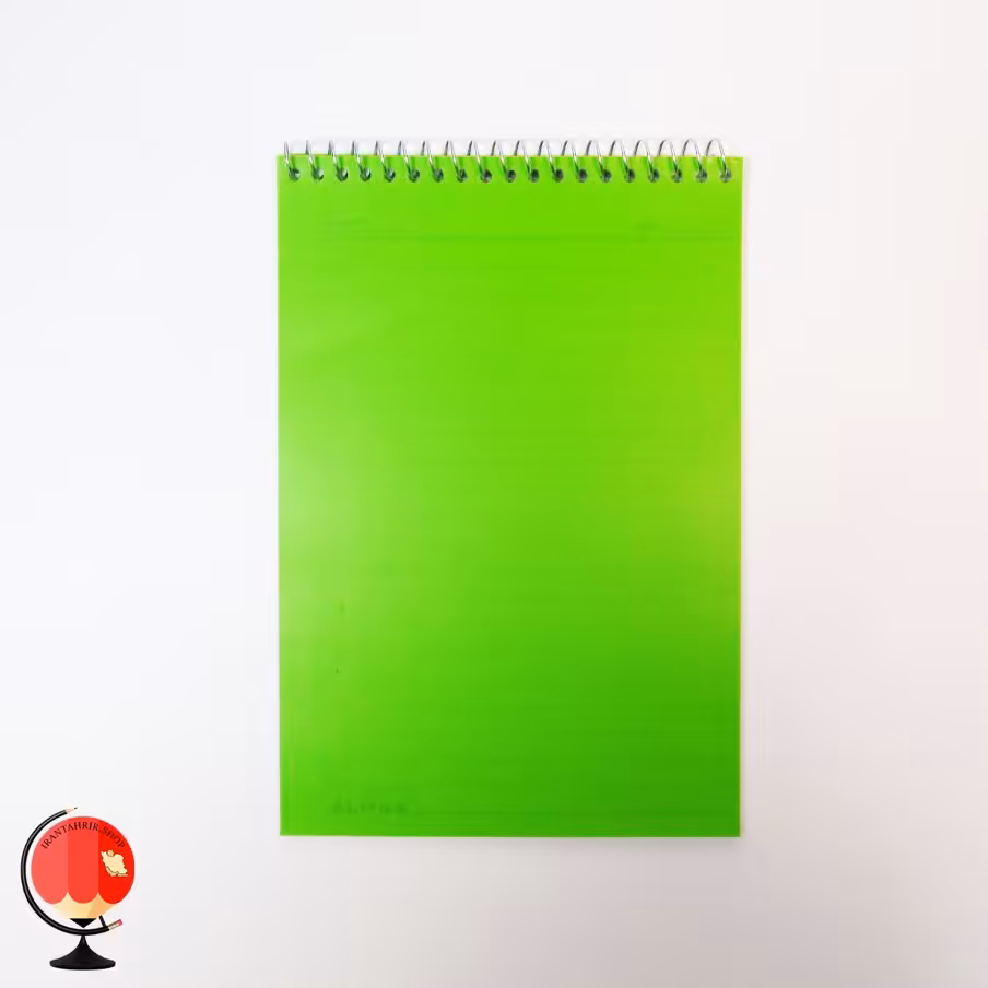 دفتر یادداشت خبرنگاری 50 برگ سبز الماس