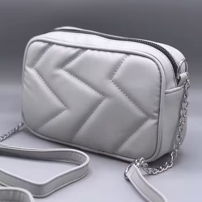 کیف چرم زیگزاگ دوزی