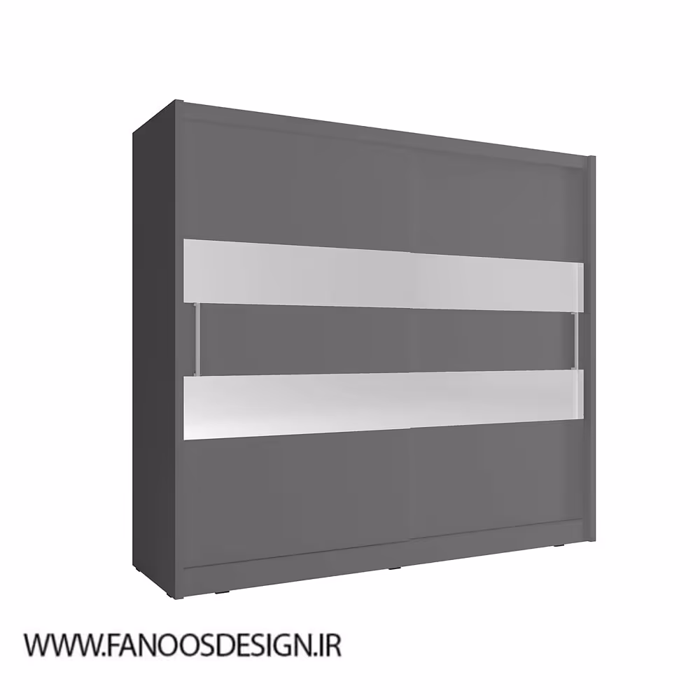 کمد لباس 2 درب کشویی سایز 200*180*60 کد 8905