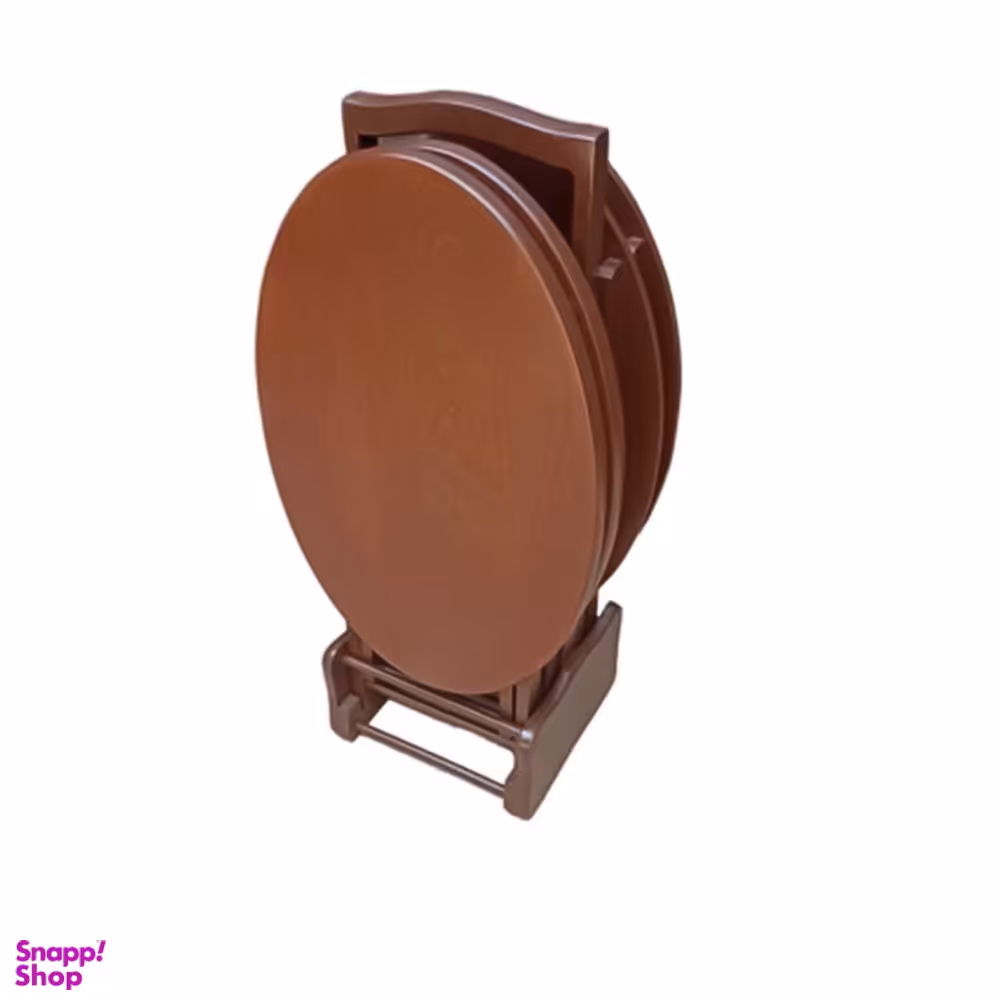 میز عسلی تاشو بیضی کد B100 مدل ۴ تکه