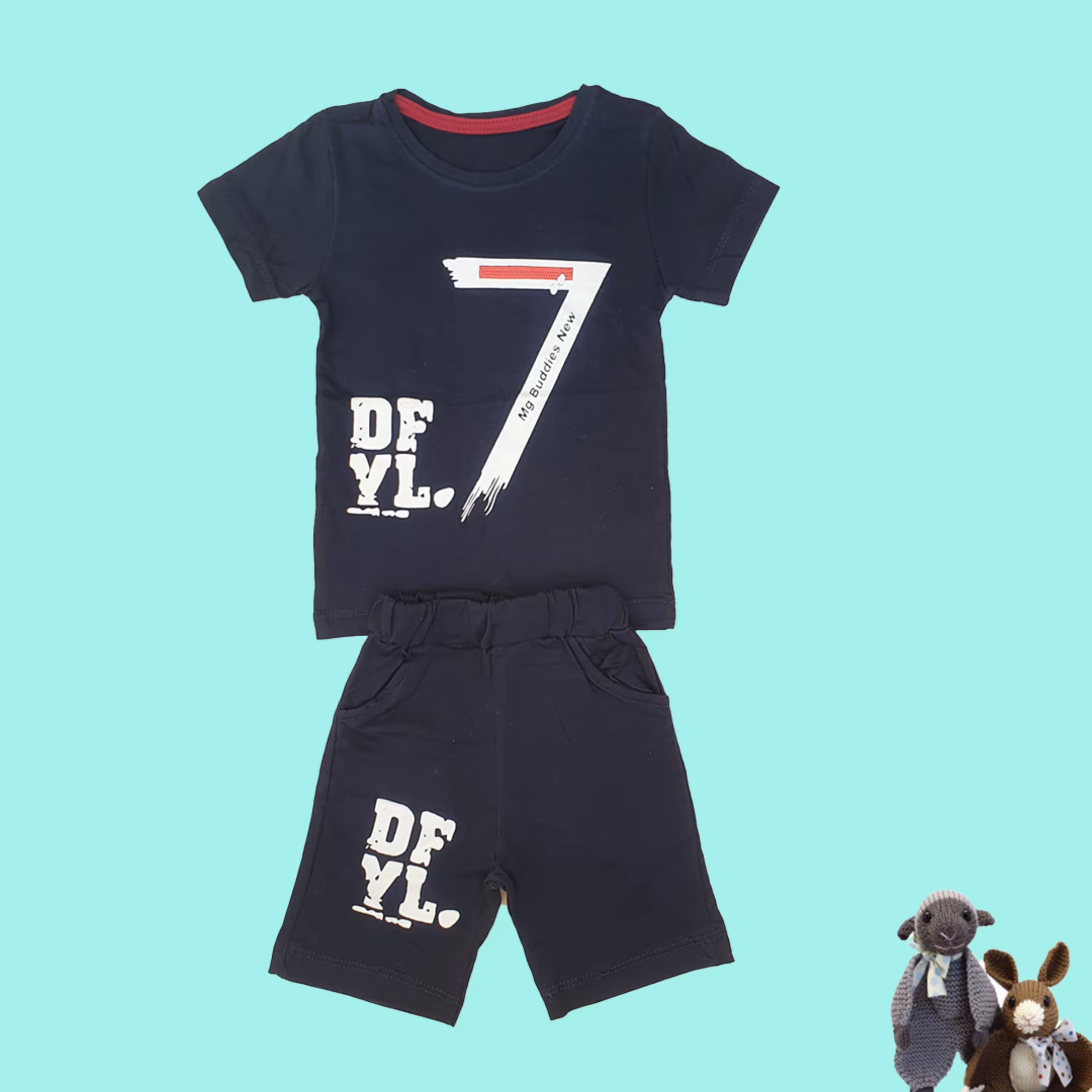 تیشرت و شلوارک جنس پنبه پسرانه