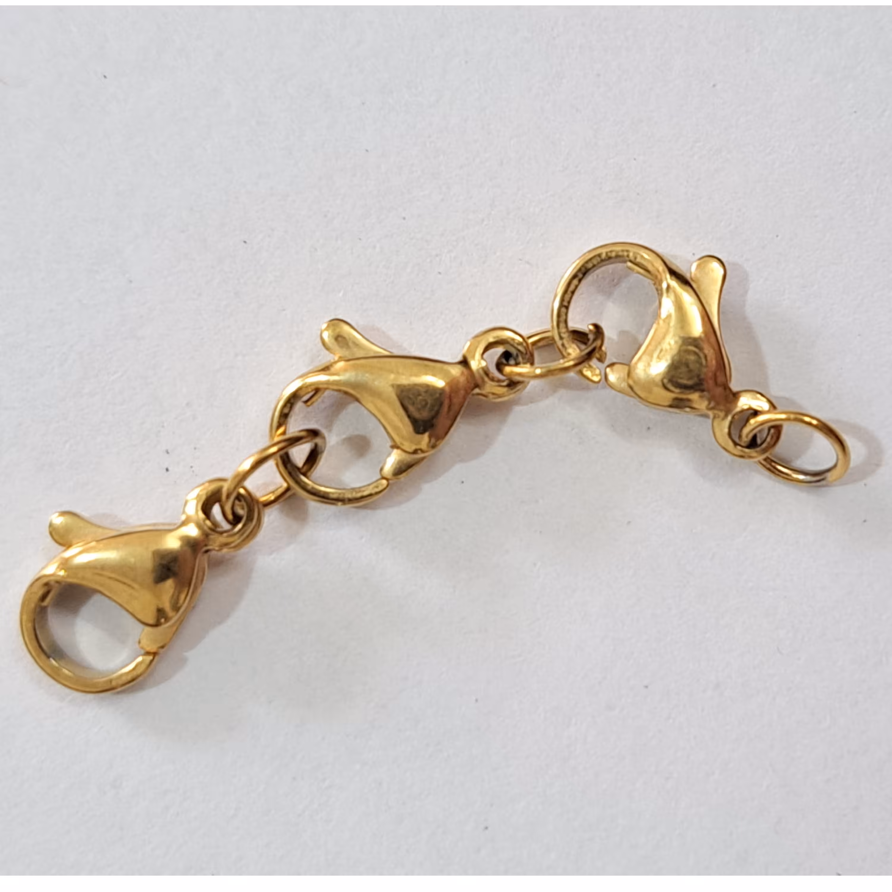 قفل طوطی با حلقه اتصال استیل رنگ ثابت سایز متوسط