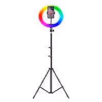 رینگ لایت RGB مدل MJ26 به همراه پایه