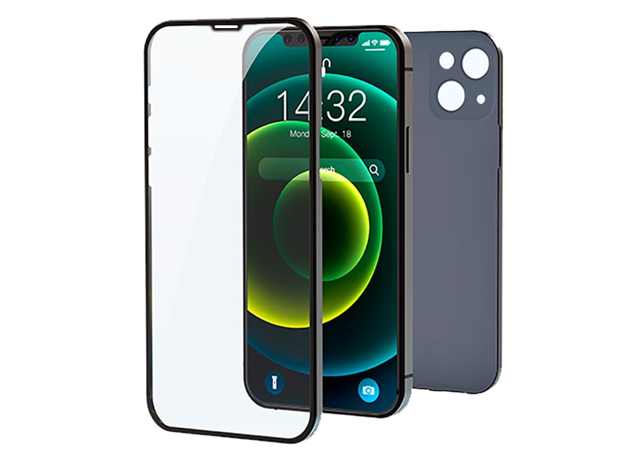 گلس و محافظ پشت 2 در 1 آیفون 13 دویا Devia iphone 13 2 in 1 Ultra Thin Tempered Glass Protective Case