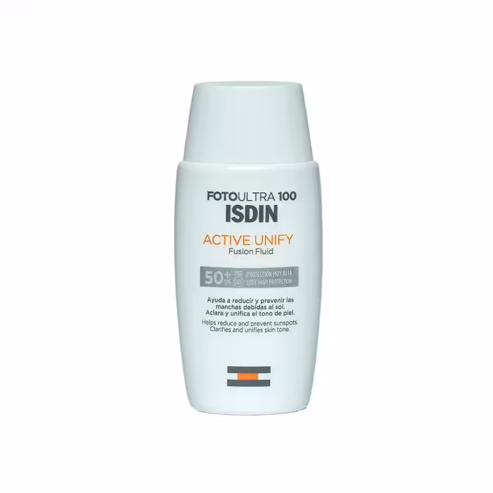 کرم ضد آفتاب اکتیو یونیفای SPF50 بی رنگ ایزدین اصل ISDIN