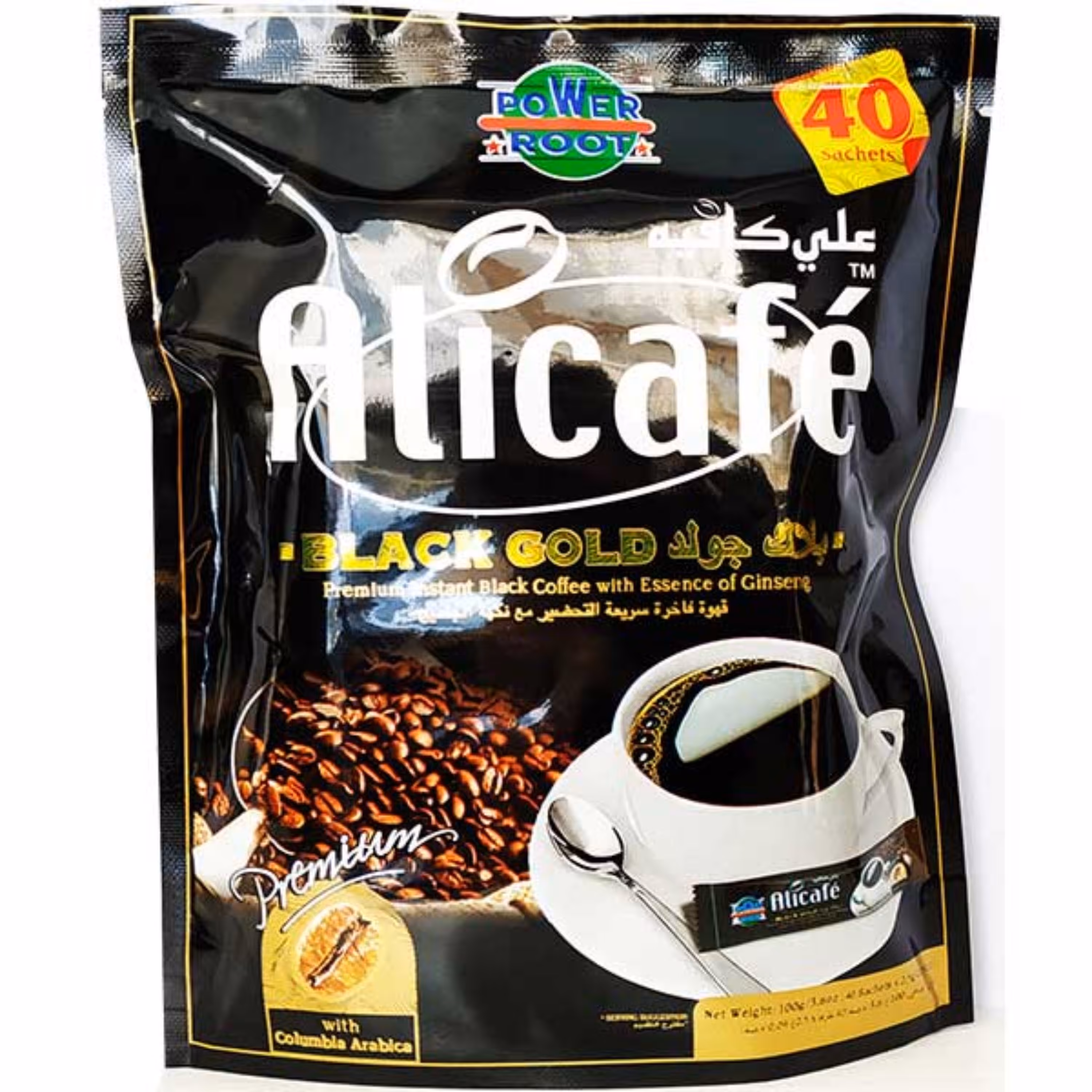 یک کارتن (20 بسته) علی کافه 40 تایی اصل گلد