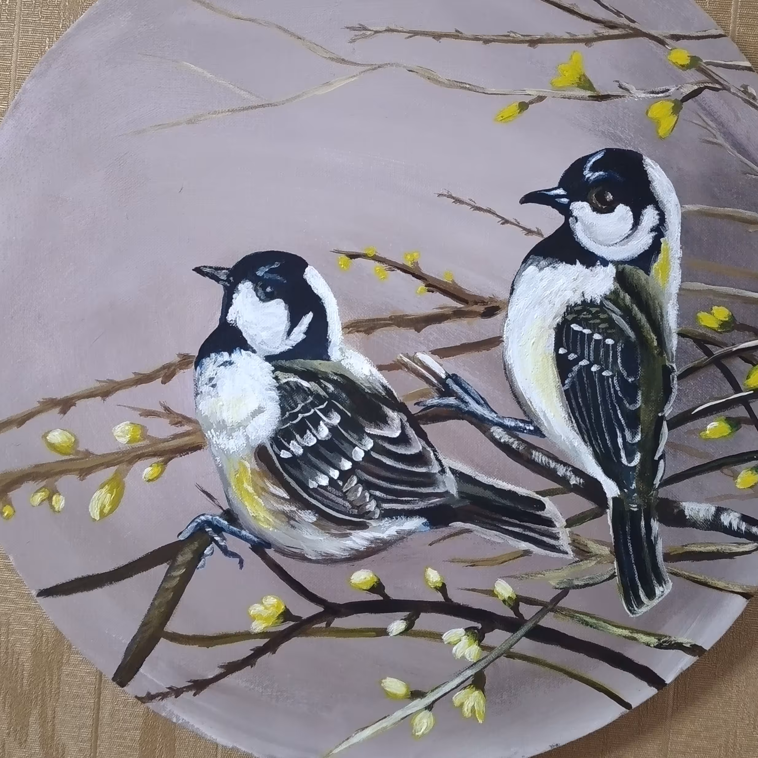 تابلو نقاشی پرنده