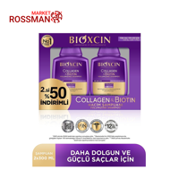 شامپو حجم دهنده بیوکسین Bioxcin مدل کلاژن و بیوتین بسته دو عددی