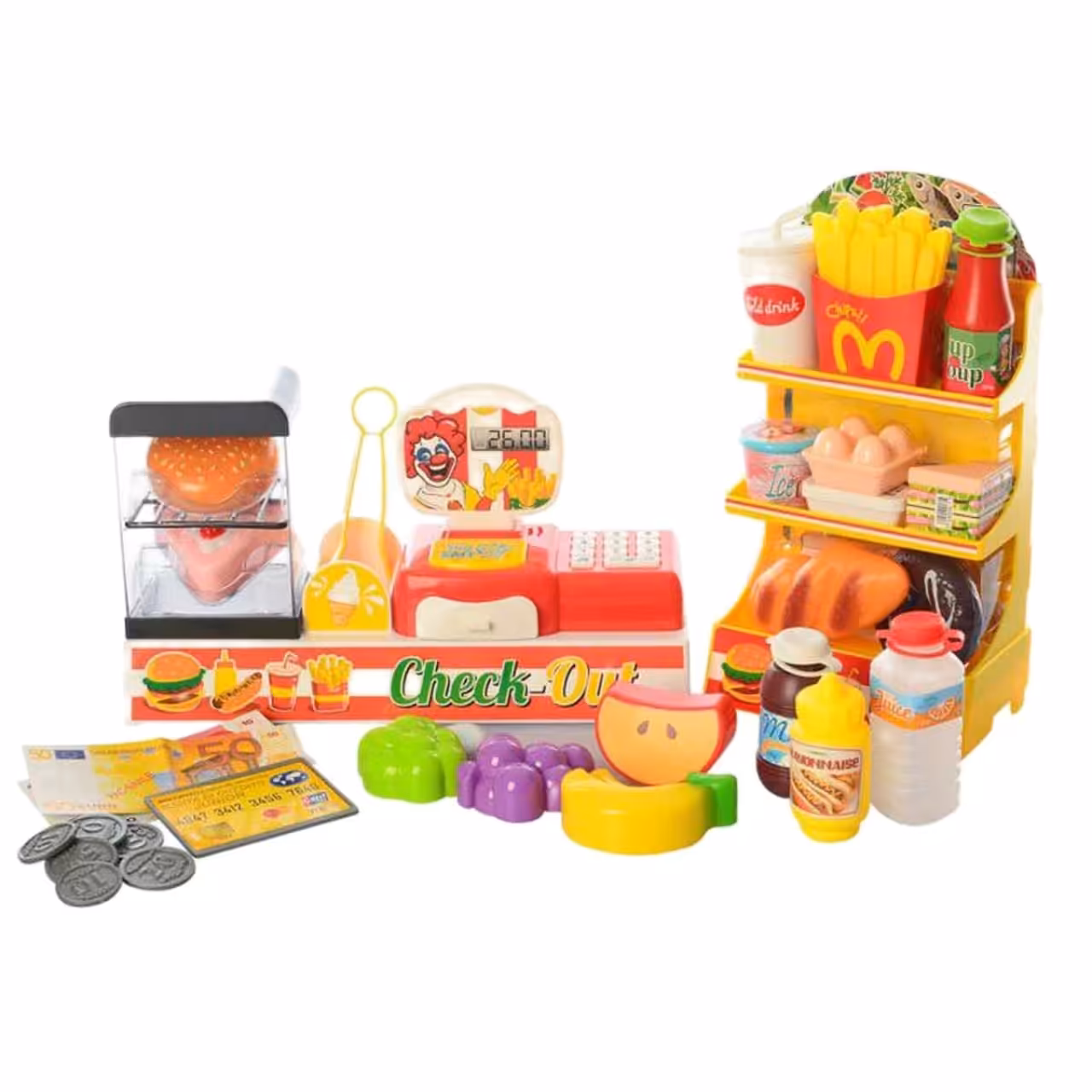 ست اسباب بازی فست فود مدل check out کد 7877