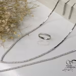 سرویس تنیس هفتی نقره زنانه کد5293