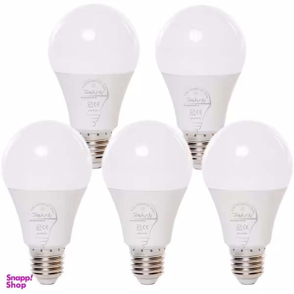 لامپ ال ای دی 9 وات پارس اروند الکتریک کد PA-AB9W پایه E27 بسته 5 عددی