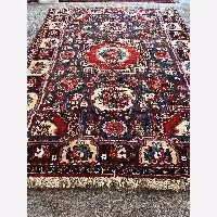  فرش شش دستبافت بختیار تمام پشم ارسال پسکرایه