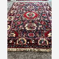  فرش شش دستبافت بختیار تمام پشم ارسال پسکرایه