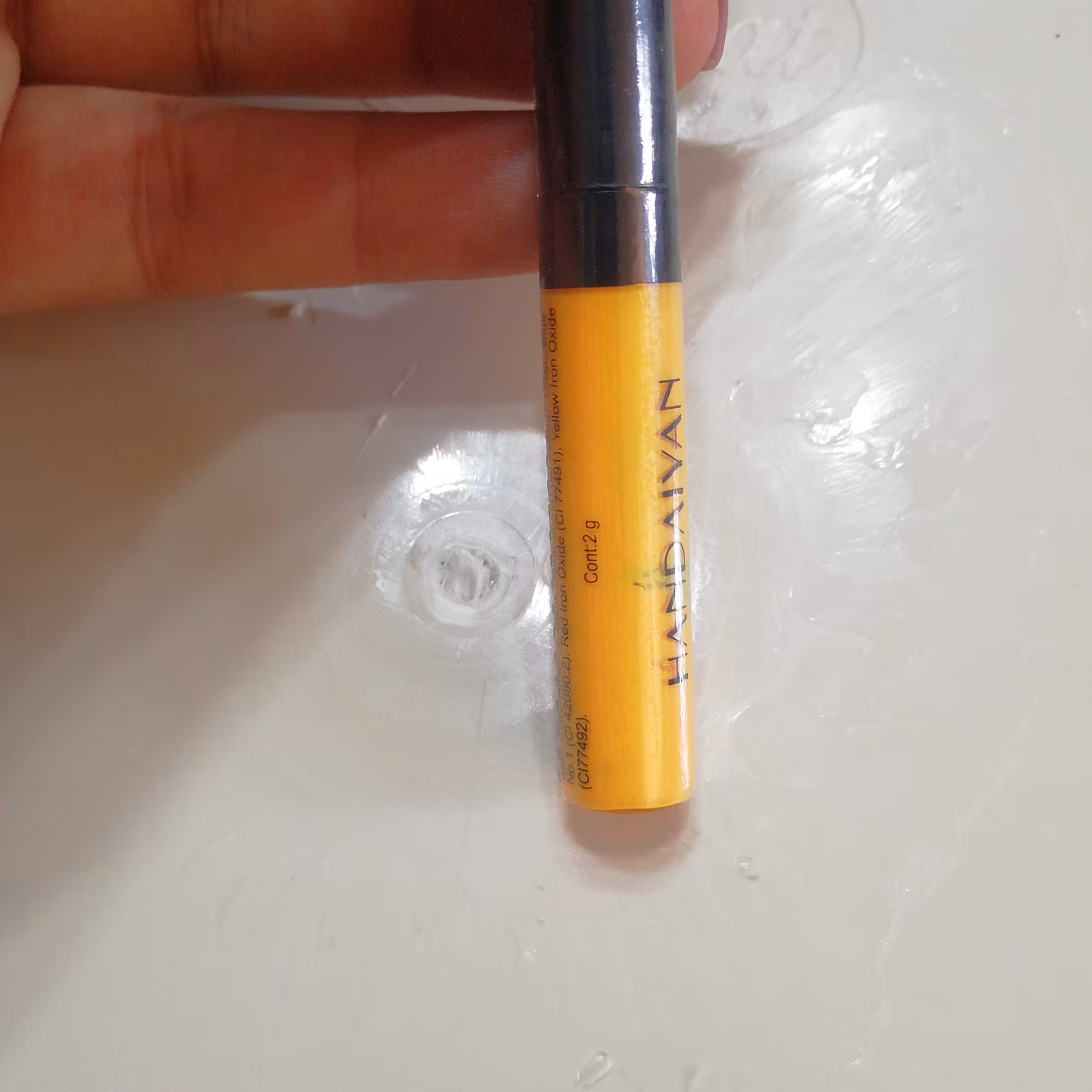 خط چشم رنگی هندیان شماره 60 (خطچشم فرچه مویی) ضد آب فانتزی 