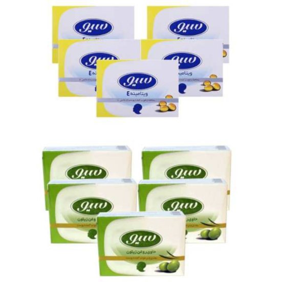 صابون سیو 125 گرمی پک 10 عددی (ویتامین E و روغن زیتون)