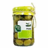 زیتون با مغز خیار شور گرین فیلد - green field