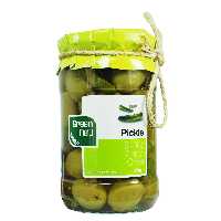 زیتون با مغز خیار شور گرین فیلد - green field