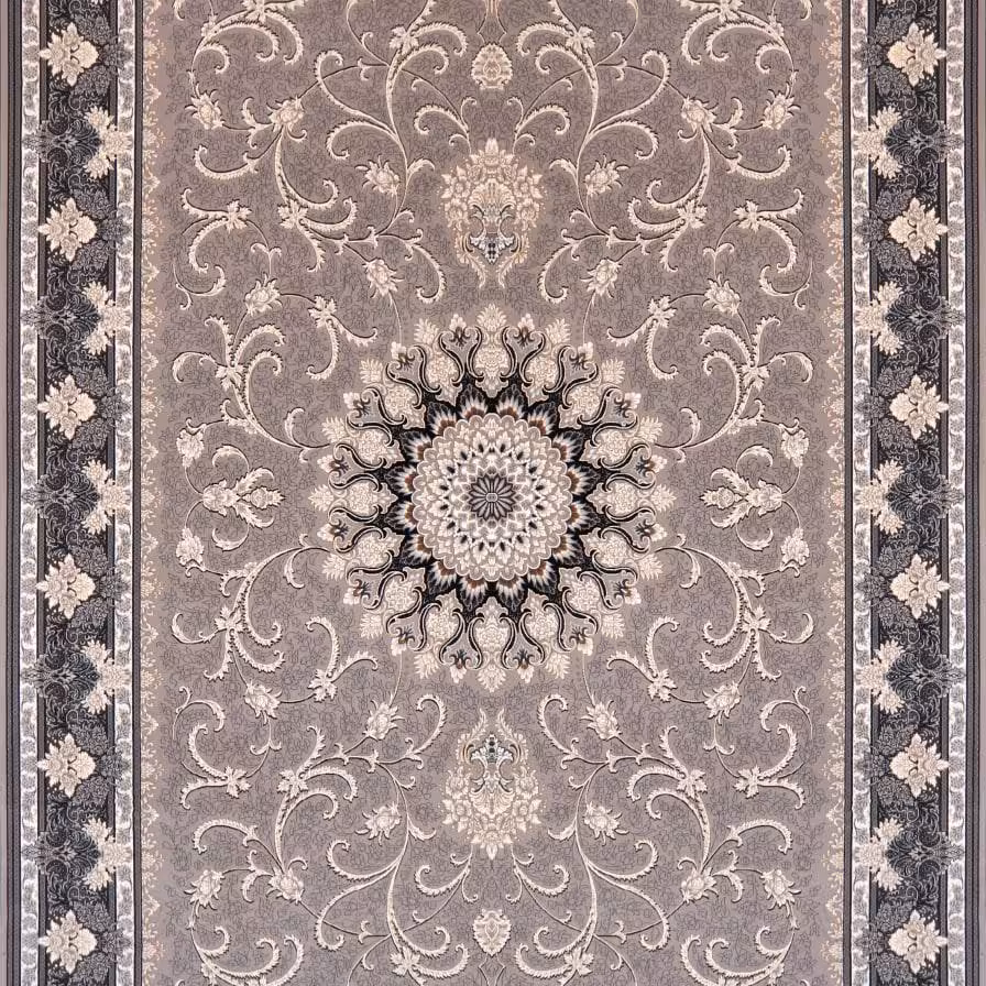 فرش  اکرلیک  9 متری 700 شانه طرح تلناز رنگ فیلی کد N197