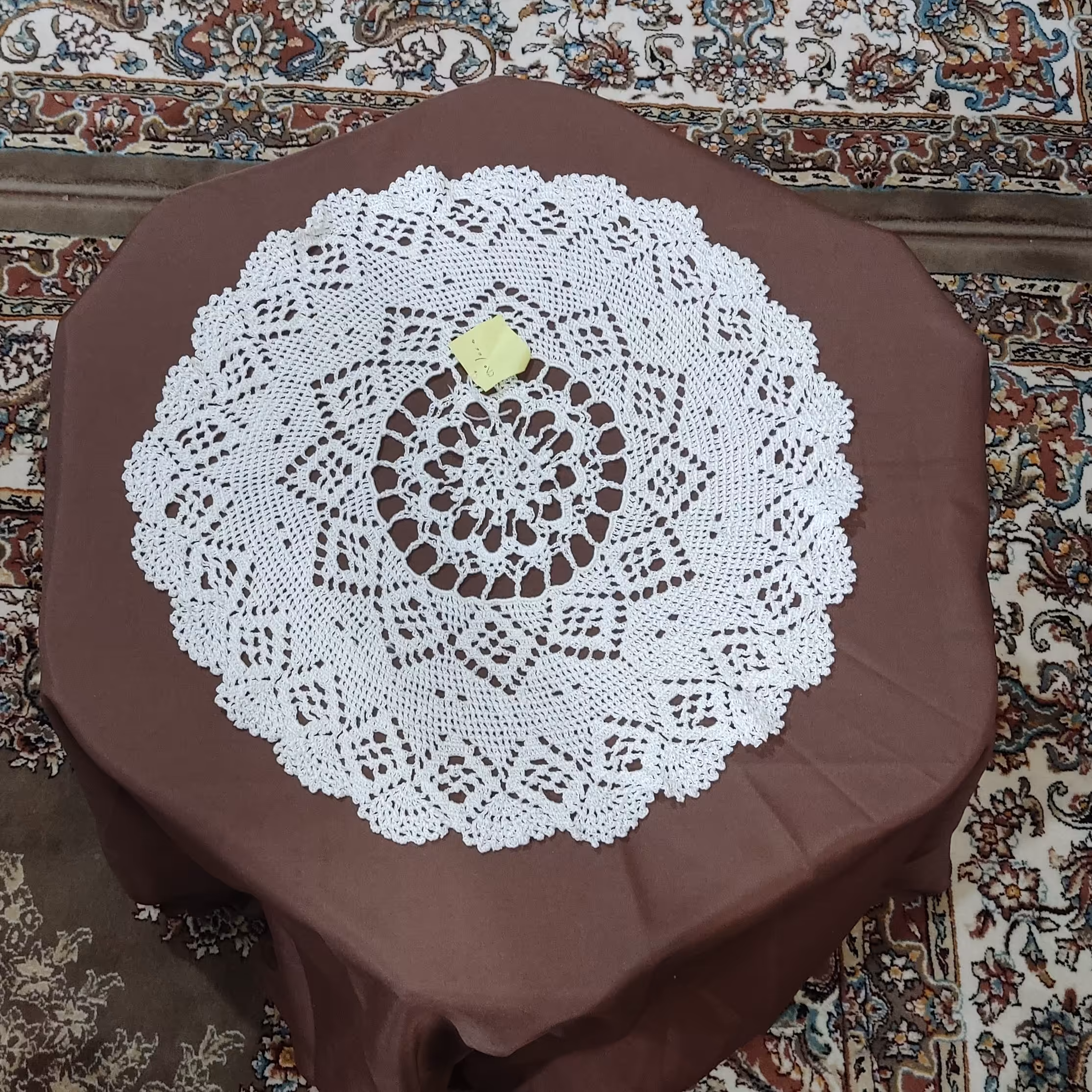 رومیزی طرح لوزی