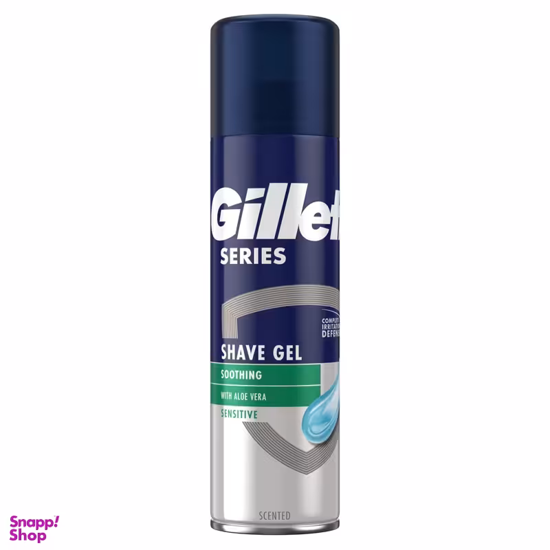 ژل اصلاح ژیلت مدل Soothing حجم 200 میلی لیتر