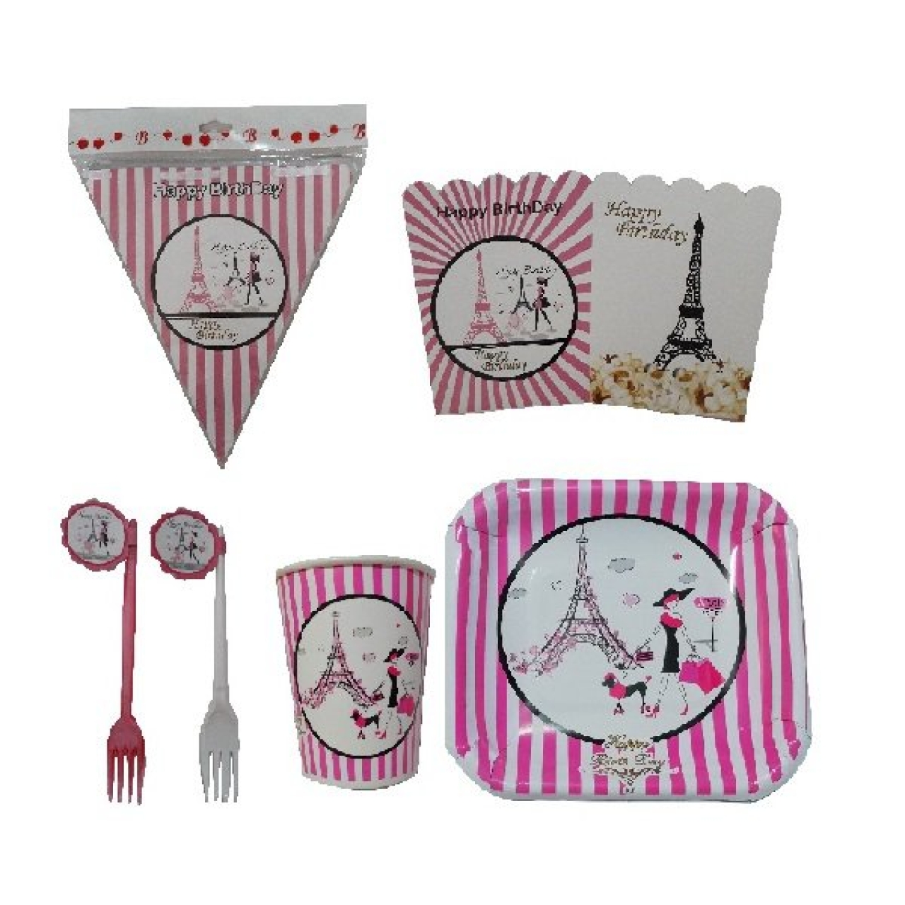 مجموعه 43 عددی تم تولد طرح پاریس