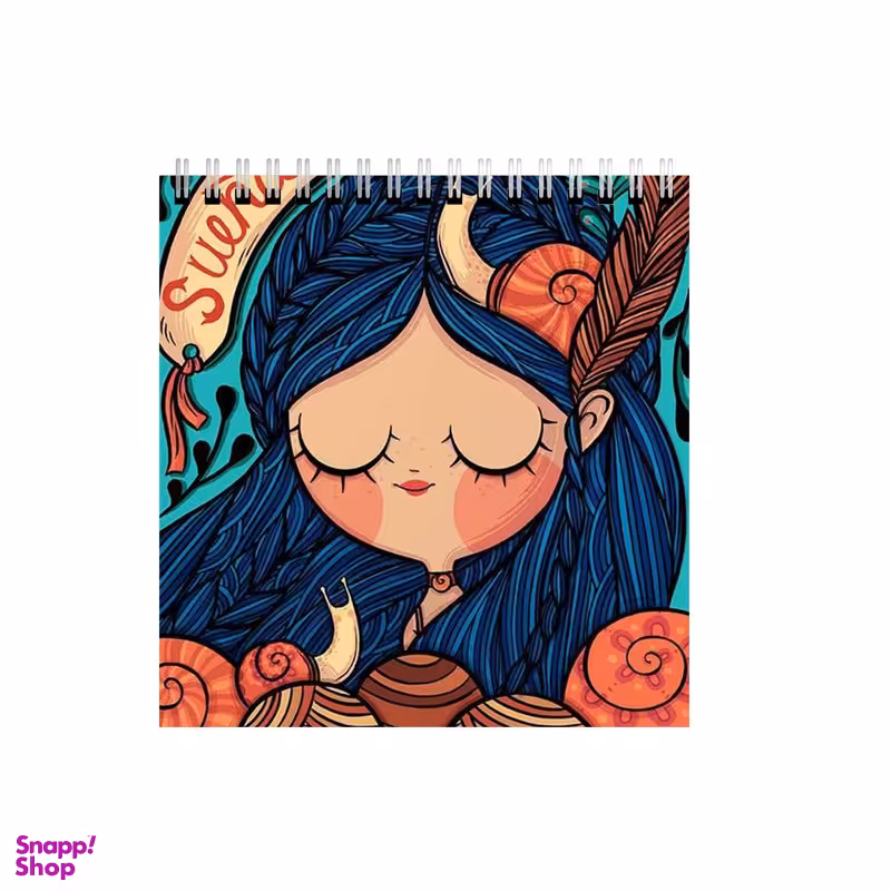 دفتر طراحی ۶۰ برگ مدل دخترانه فانتزی کد 5678025