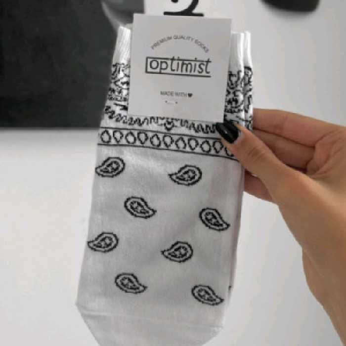 جوراب مچی بته جقه سفید نخ پنبه فری سایز