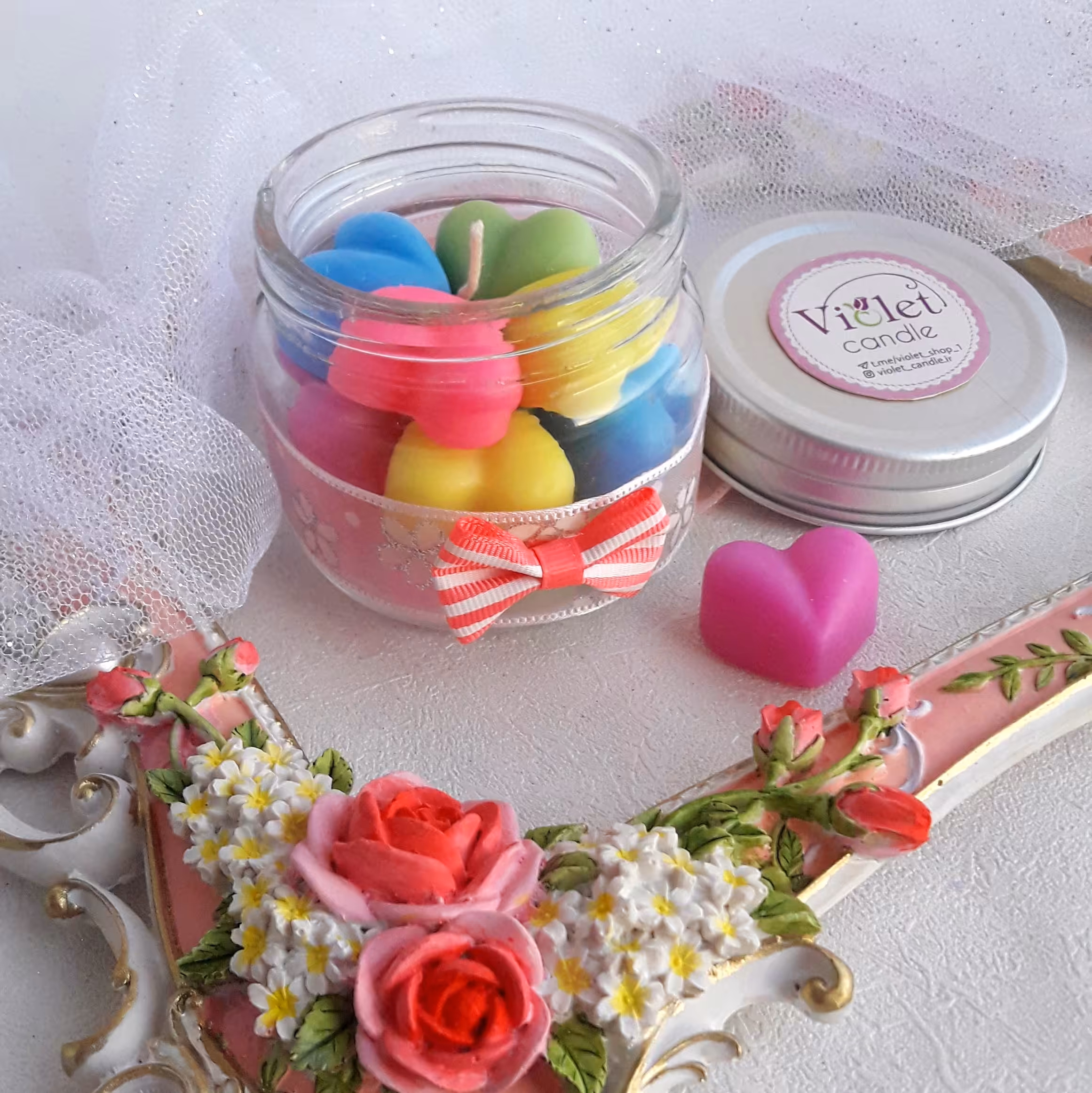 شمع شیشه ای عطری - 3