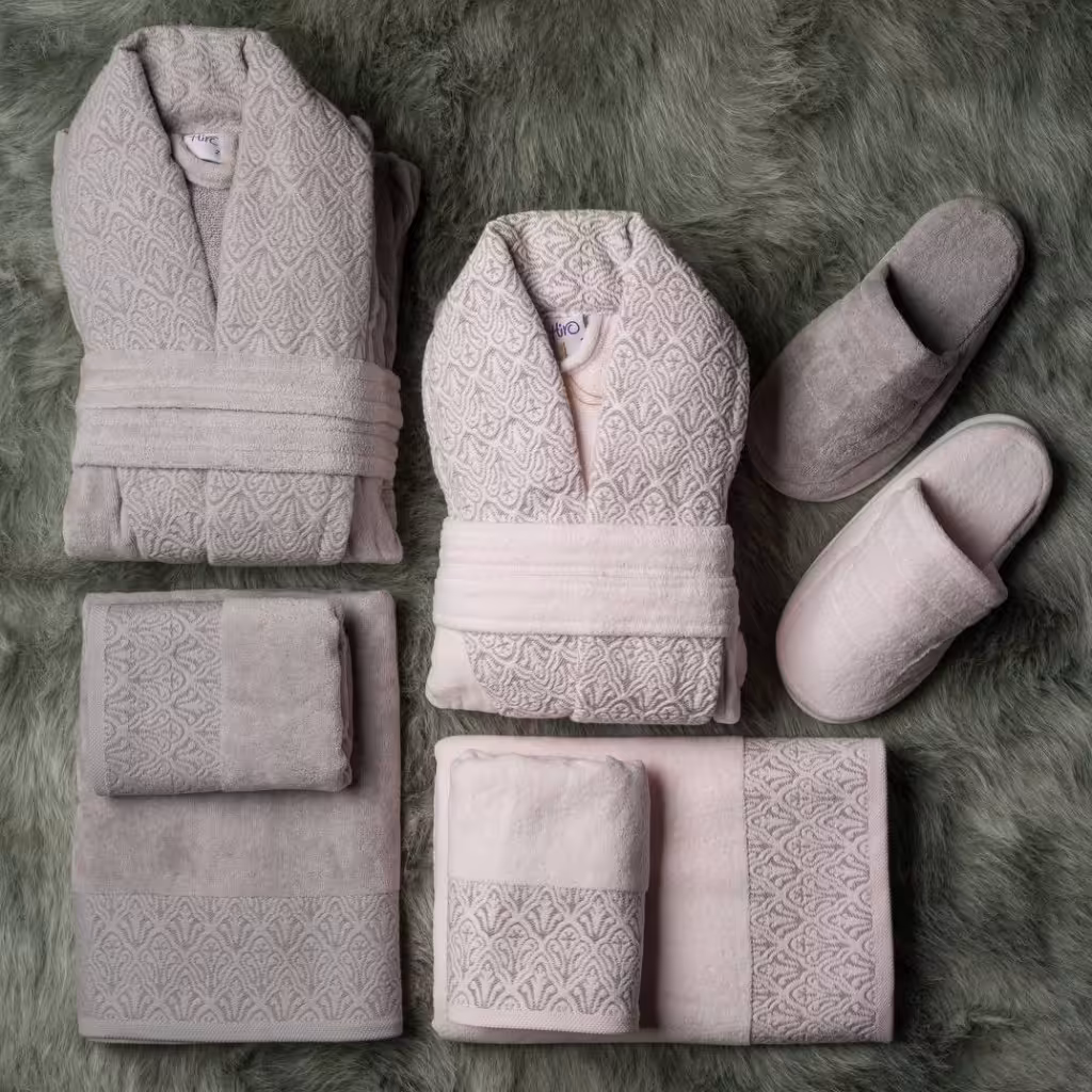 ست حوله عروس و داماد 10 تیکه هیرو