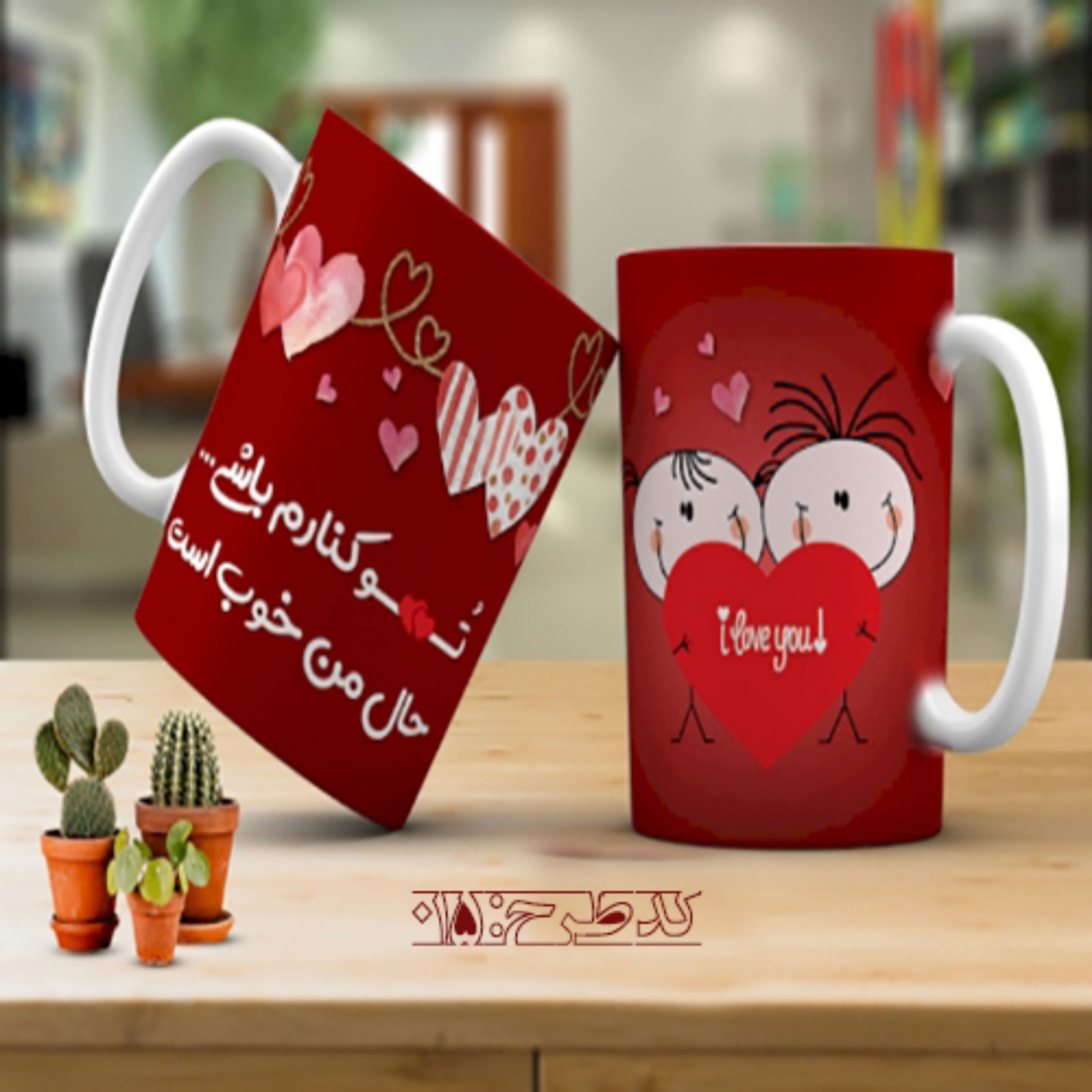 ماگ عاشقانه فانتزی طرح 015