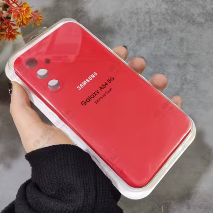 قاب سیلیکونی Samsung Galaxy A54 (سیلیکون اصل) - قرمز تیره (زیربسته)
