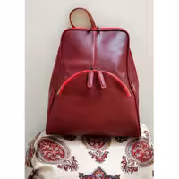 کوله پشتی دخترانه چرم طبیعی بزی درجه یک  مدل شهرزاد