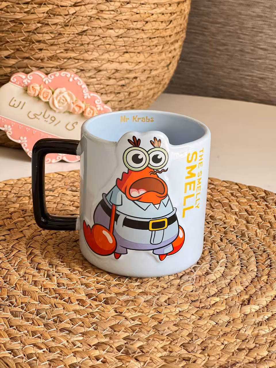 ماگ فانتزی شخصیت های کارتون باب اسفنجی- طرح آقای خرچنگ کد 3279