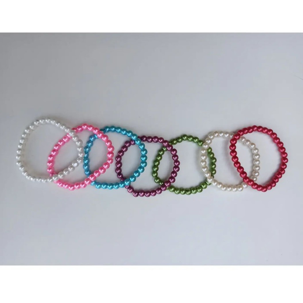 دستبند های مرواریدی رنگی 