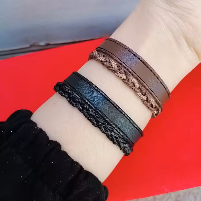 دستبند چرم زنانه مردانه 