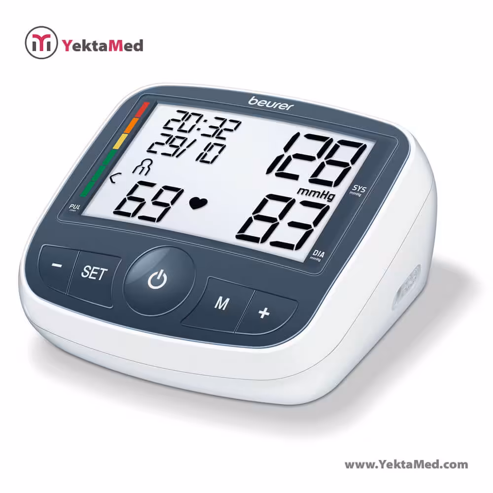 فشارسنج دیجیتال بیورر BM40 همراه آداپتور - یکتامد YektaMed