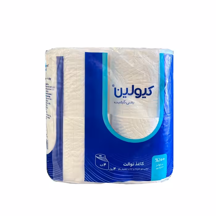 دستمال دلسی کیولین مدل چهار لایه بسته 4 عددی