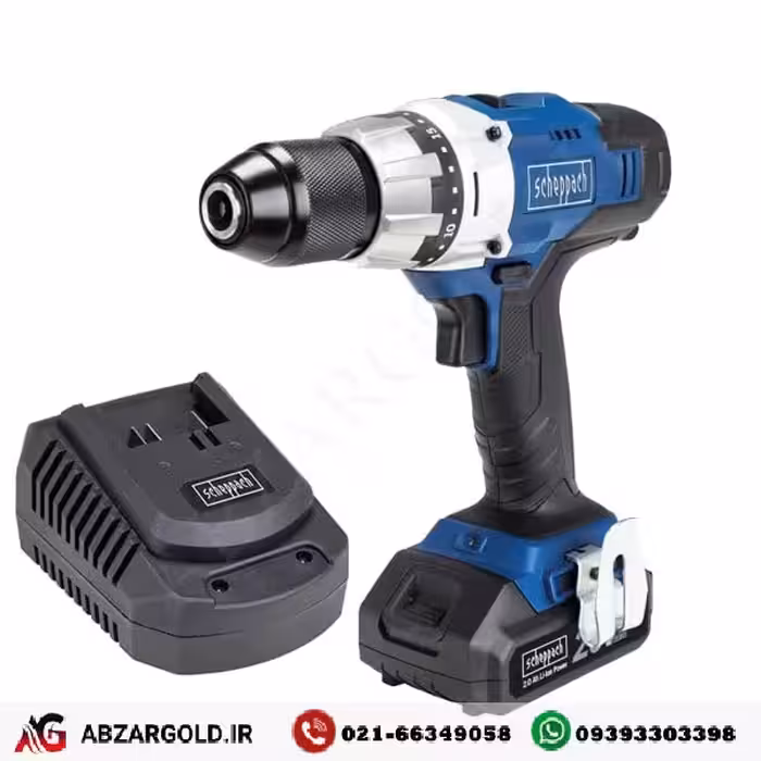 دریل پیچ گوشتی شارژی 20 ولت شپخ به همراه باتری و شارژرمدل CD