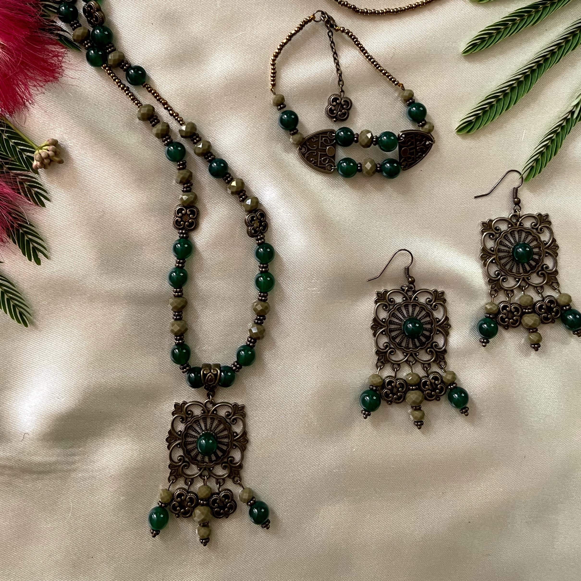 نیم ست سنگ عقیق